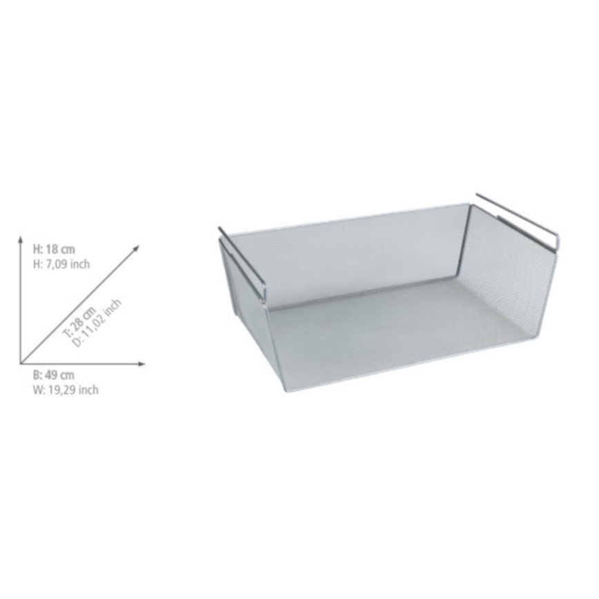 WENKO 53143100 - Korpa 49x28 cm srebrna