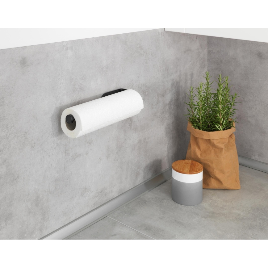 WENKO 53214100 - Držač role NIO 27,5x7 cm crna