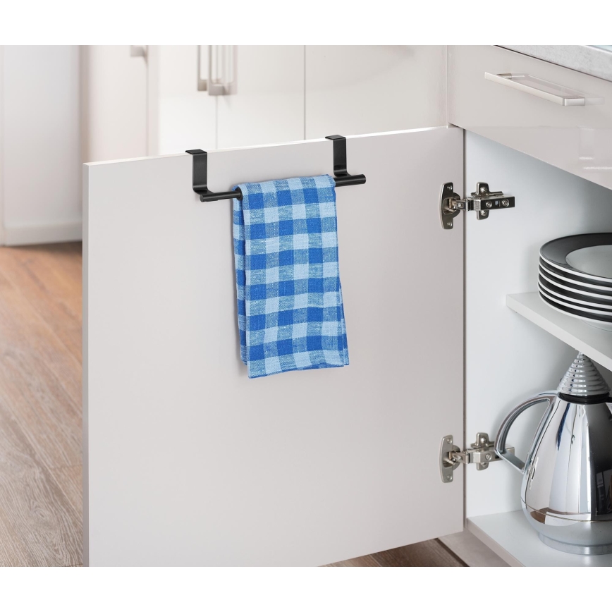 WENKO 53246100 - Držač peškira 7x6 cm inox/crna