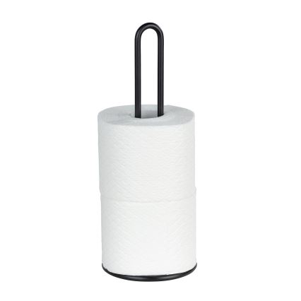 WENKO 53256100 - Crni držač za kuhinjske ubruse 12,5x32,5 cm