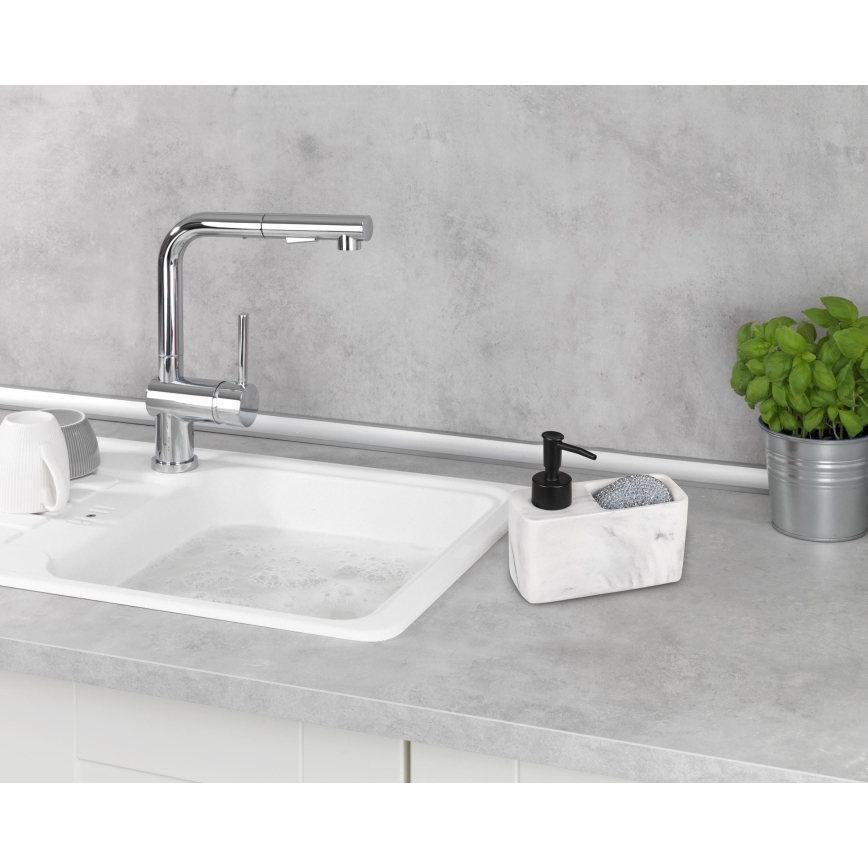 WENKO 54668100 - Dozator sapuna RESA 14,5x14,3 cm beli/crni