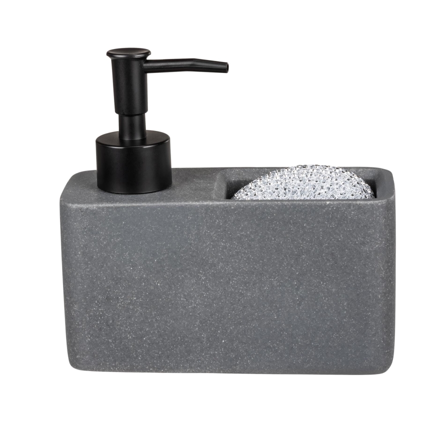 WENKO 54669100 - Dozator sapuna RESA 14,5x14,3 cm siva/crna