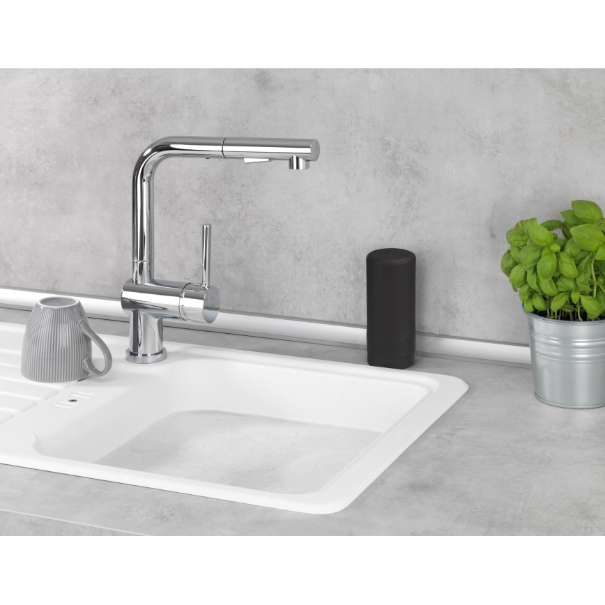 WENKO 54675100 - Dozator sapuna EASY SQUEEZ-E 6x14 cm crni