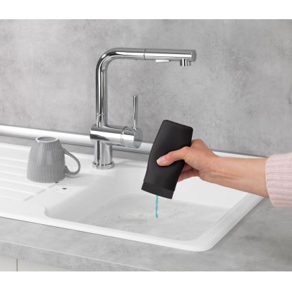 WENKO 54675100 - Dozator sapuna EASY SQUEEZ-E 6x14 cm crni