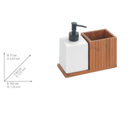 WENKO 54944100 - Dozator sapuna MERA 18,5x17 cm braon