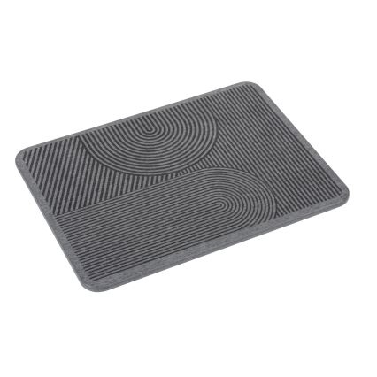 WENKO 54955100 - Podloga za sušenje posuđa DAMON 40x30 cm, diatomit/siva