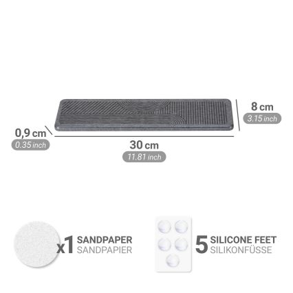 WENKO 54957100 - Podmetač za kapanje DAMON 30x8 cm siva