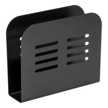 WENKO 55025100-Držač salveta BLACK OUTDOOR KITCHEN 15x12,5 cm crna