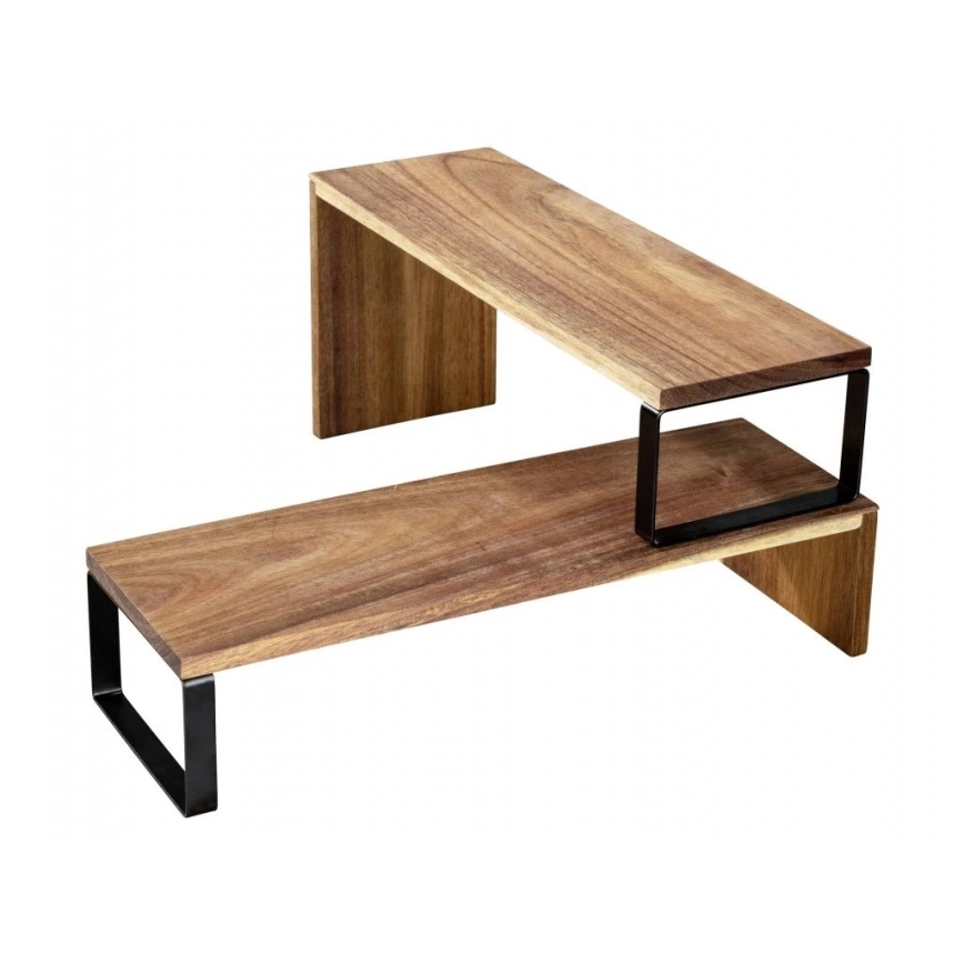 WENKO 55097100 - Polica BLACK OUTDOOR KITCHEN 36x16 cm braon/crna