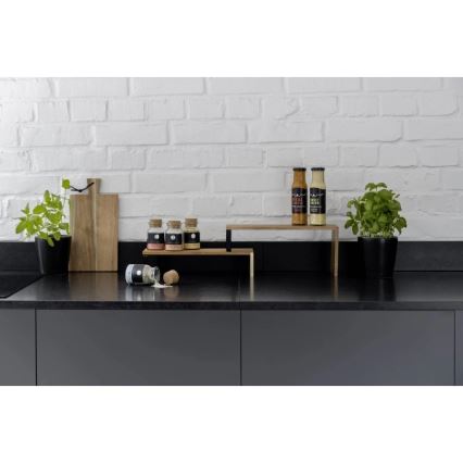 WENKO 55097100 - Polica BLACK OUTDOOR KITCHEN 36x16 cm braon/crna