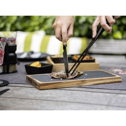 WENKO 55103100 - Daska BLACK OUTDOOR KITCHEN 30x15 cm braon/siva