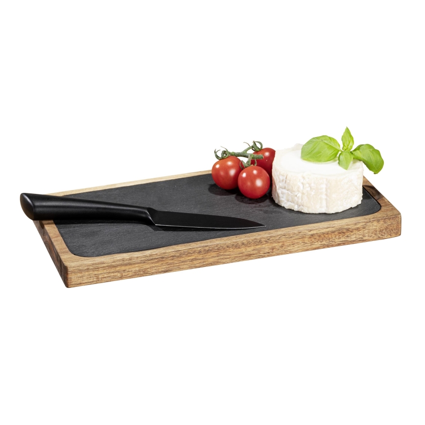 WENKO 55103100 - Daska BLACK OUTDOOR KITCHEN 30x15 cm braon/siva