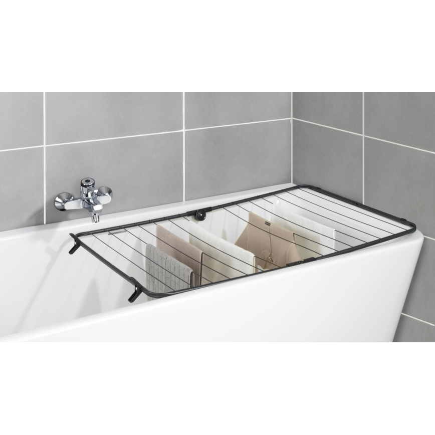 WENKO 63003100 - Stalak za sušenje veša CHAMPION 65x114 cm crni
