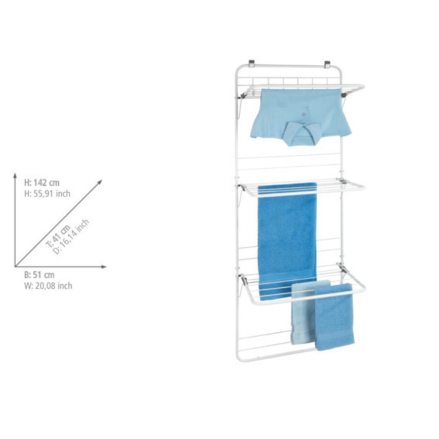 WENKO 63010800 - Sušilica za veš 51x142 cm bela/siva