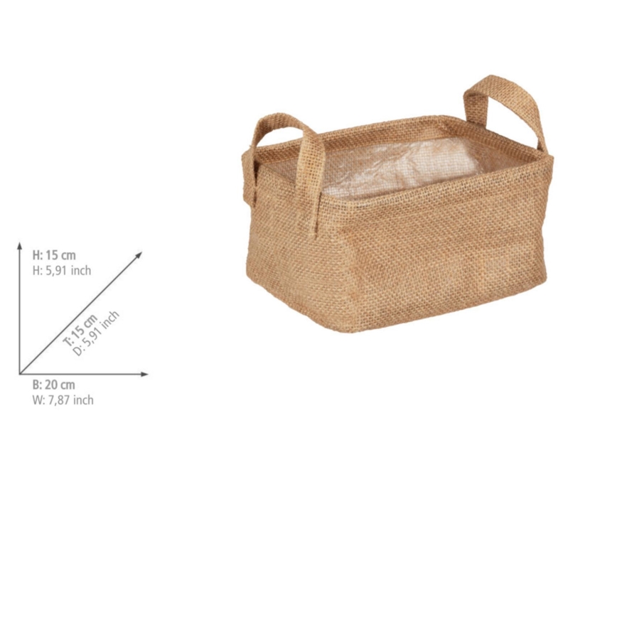 WENKO 64470100 - Koš JUNA 20x15 cm braon