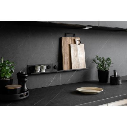 WENKO 71145800 - Stalak JET 25x7,5 cm crni