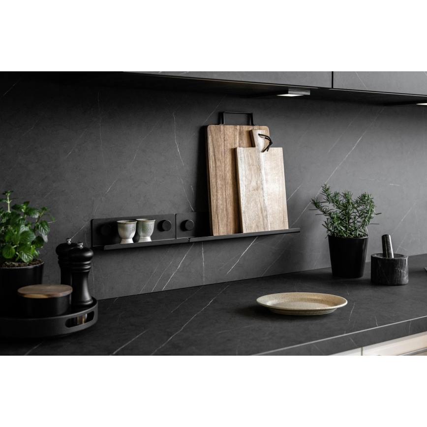 WENKO 71145800 - Stalak JET 25x7,5 cm crni