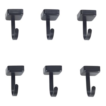 WENKO 71149800 - Kuke JET 2,2x3,9 cm crne/srebrne