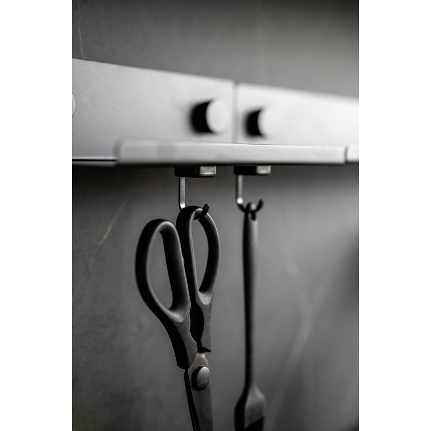 WENKO 71149800 - Kuke JET 2,2x3,9 cm crne/srebrne