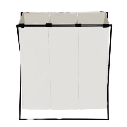 WENKO 71298800 - Koš za veš TRIO 69x76 cm krem/crna