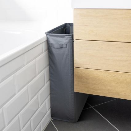 WENKO 71299800 - Korpa za veš SLIM 20x60 cm antracit