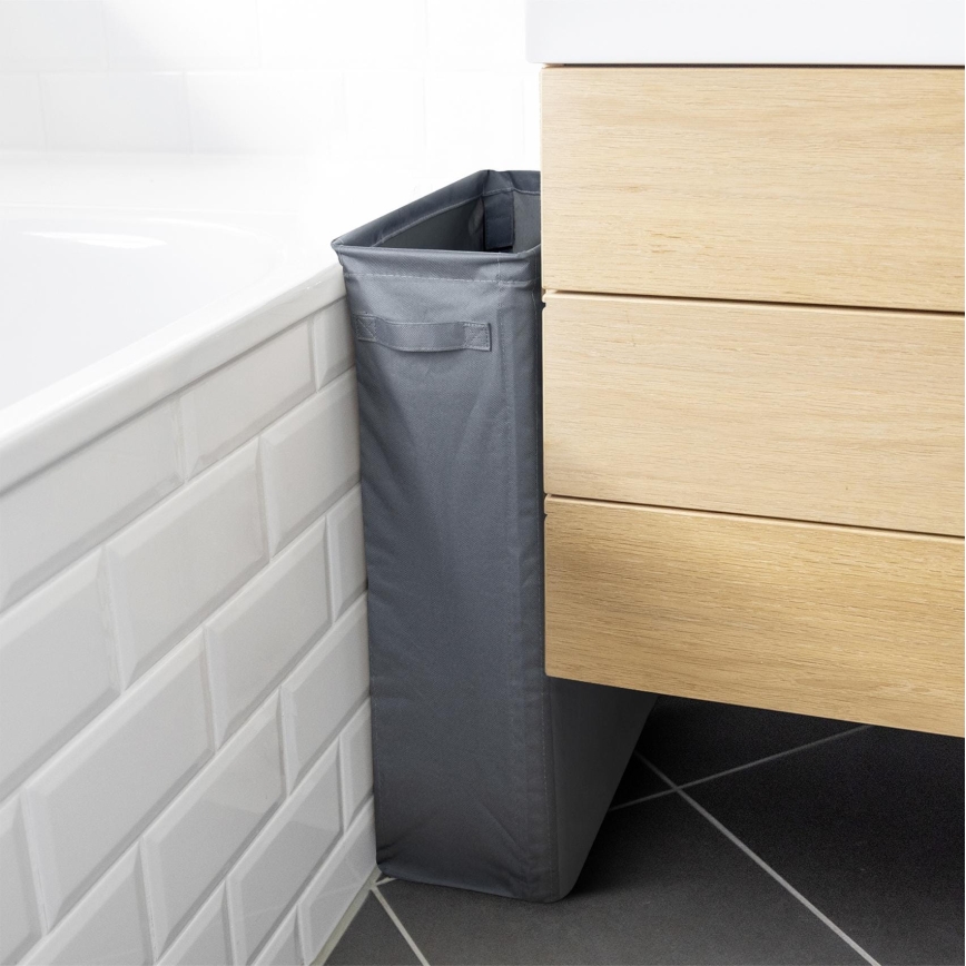 WENKO 71299800 - Korpa za veš SLIM 20x60 cm antracit