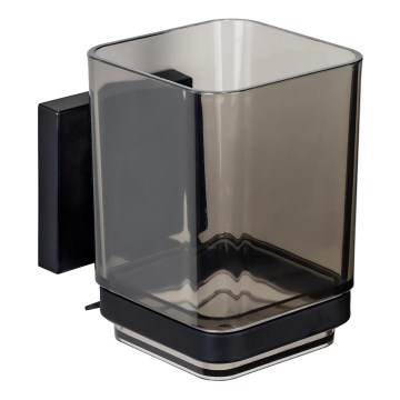 WENKO 71443800 - Čaša VACUUM-LOC QUADRO ED 7,5x10 cm crna