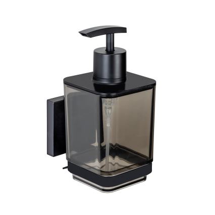 WENKO 71444800 - Dozator tečnog sapuna VACUUM-LOC QUADRO ED 7,5x16 cm crni
