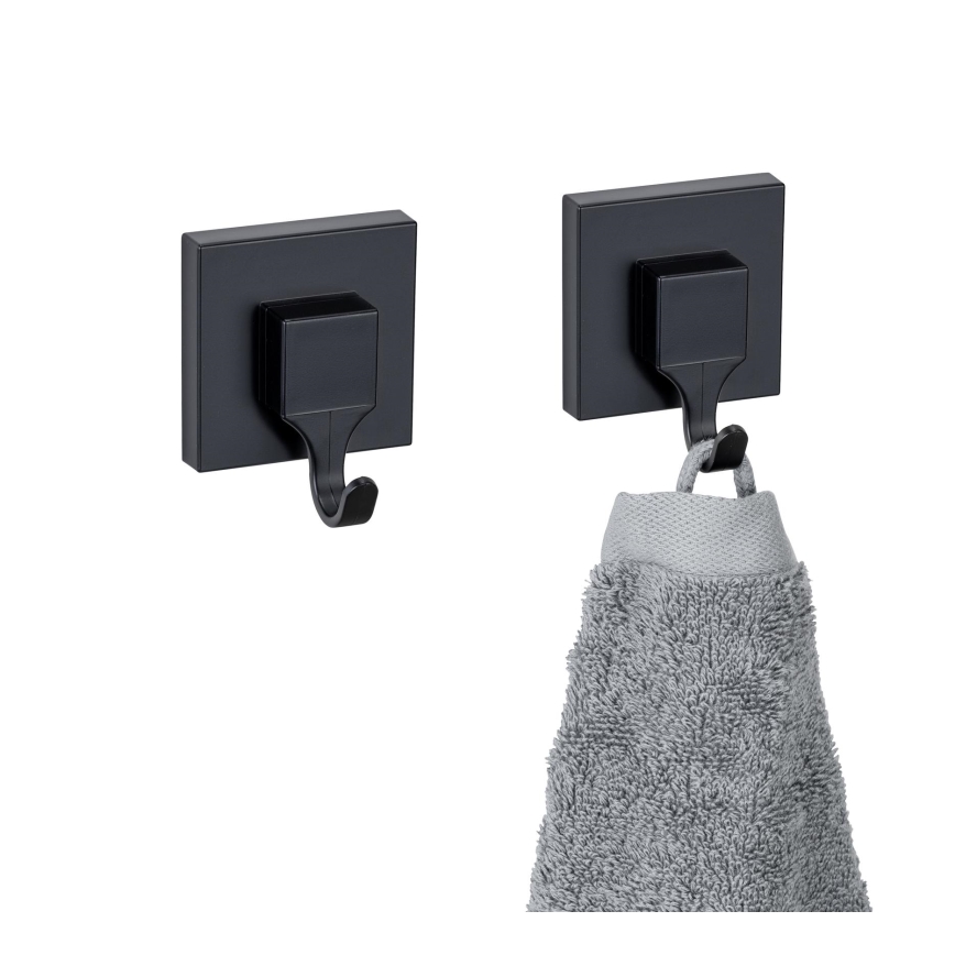 WENKO 71448800 - Kukica VACUUM-LOC QUADRO ED 6x7 cm crna