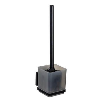 WENKO 71450800 - Komplet za WC VACUUM-LOC QUADRO ED 9,5x37 cm crna