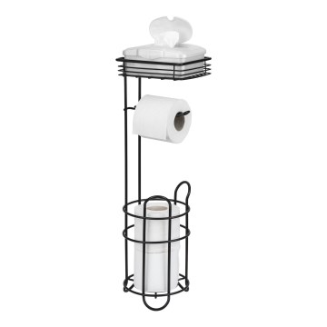 WENKO 71451800 - Držač toalet papira 16x59 cm crni