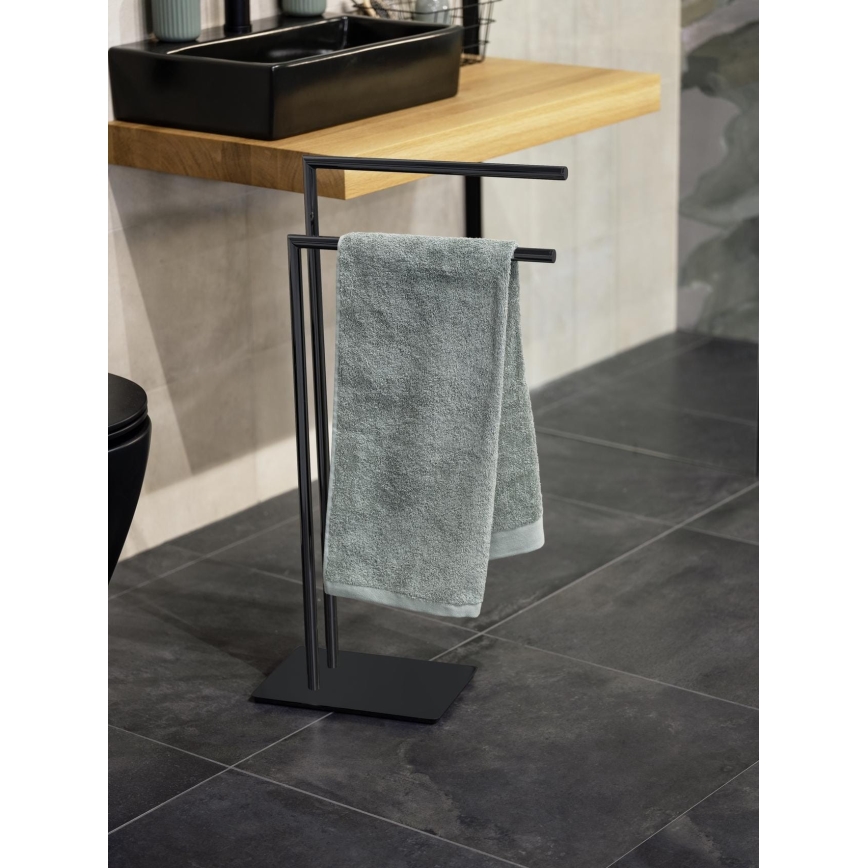 WENKO 71555800 - Stalak za peškire RECCO 48x80,5 cm crni