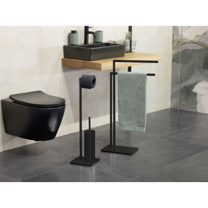 WENKO 71555800 - Stalak za peškire RECCO 48x80,5 cm crni