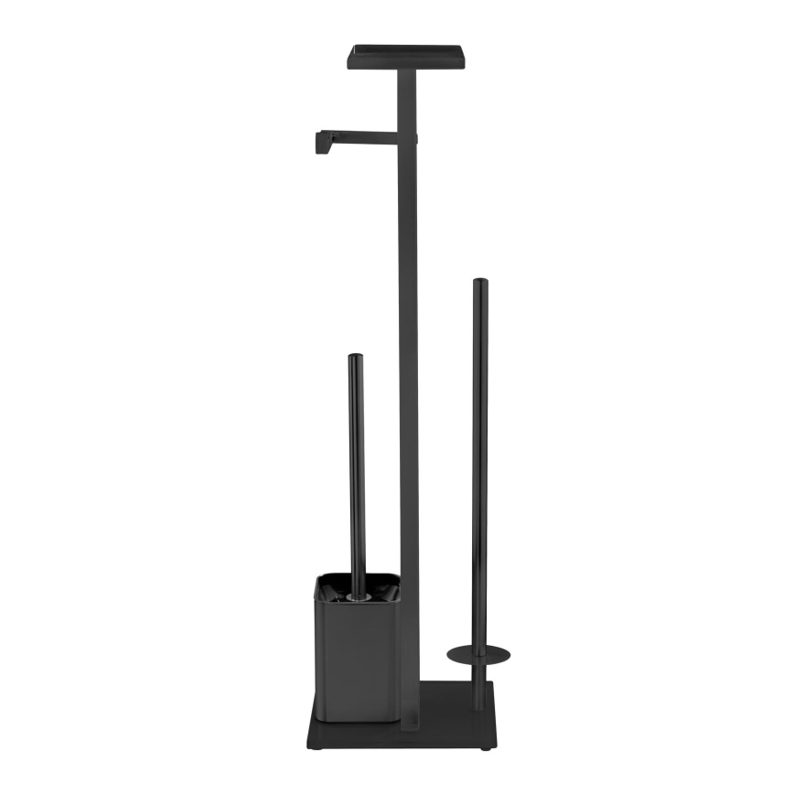 WENKO 71558800 - Set za WC DEBAR 21x70,5 cm inox/crna