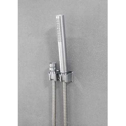 WENKO 81340100 - Tuš DUO 170x2,7 cm sjajni hrom/srebrna/siva