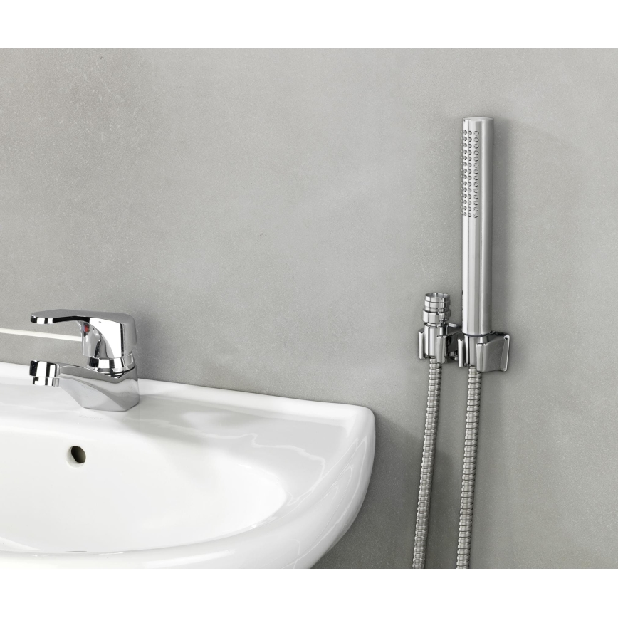 WENKO 81340100 - Tuš DUO 170x2,7 cm sjajni hrom/srebrna/siva