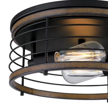 Westinghouse 61250 - Plafonska svetiljka ACKTON 2xE27/60W/230V rustično drvo