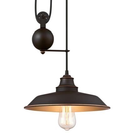 Westinghouse 6363240 - LED luster na sajli IRON HILL 1xE27/60W/230V prečnik 31 cm