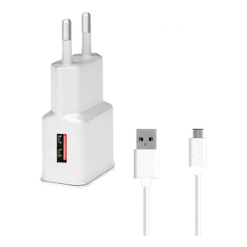Winner Group- Adapter za brzo punjenje 1xUSB-A PD 18W + USB kabl USB-C / USB-A 1m