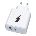 Winner Group - Adapter za brzo punjenje 1xUSB-C + 1xUSB-A Power Delivery 38W bela