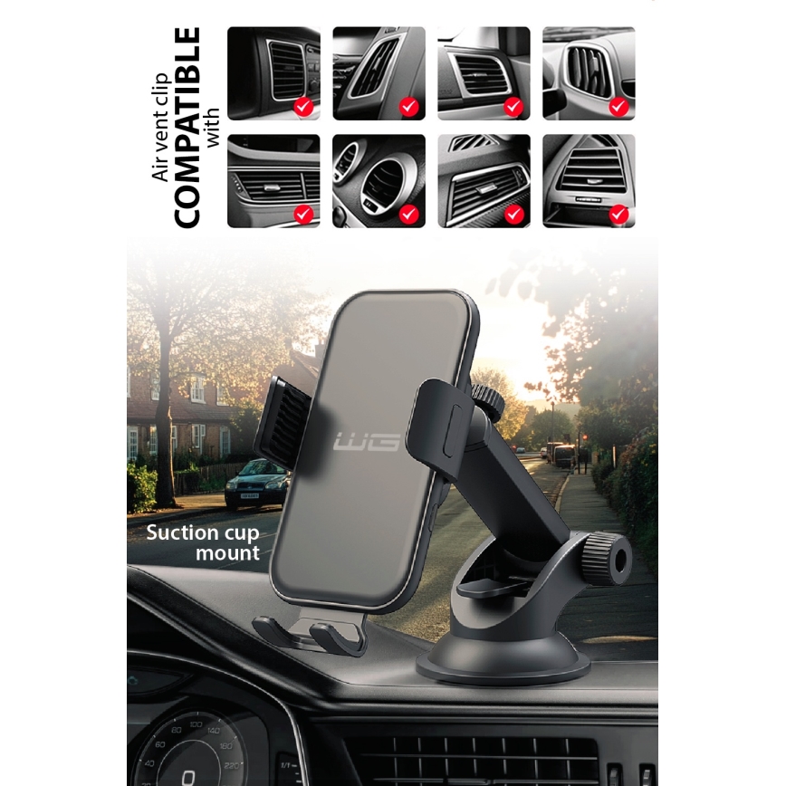 Winner Group - Bežični punjač i držač za auto 15W