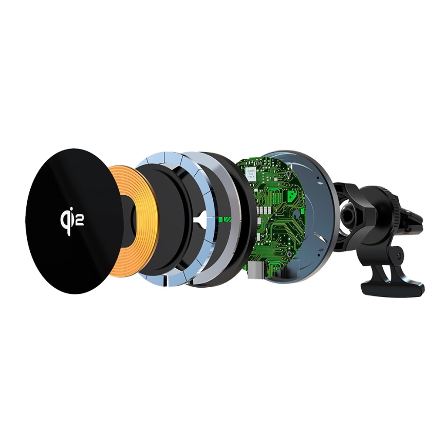 Winner Group - Bežični punjač i držač za auto 15W Qi2 MagSafe