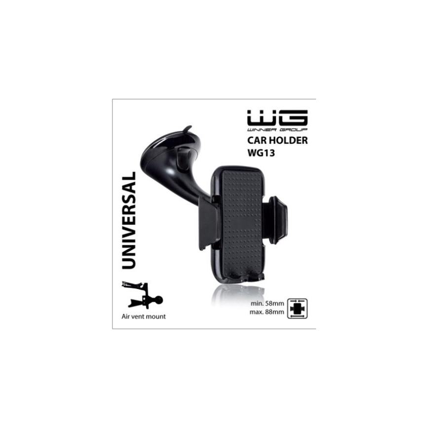 Winner Group - Držač telefona za auto na staklo, crni