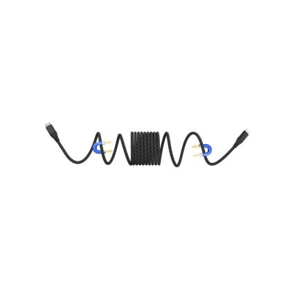 Winner Group - Magnetni USB kabl USB-C / USB-C 60W 1m crne boje