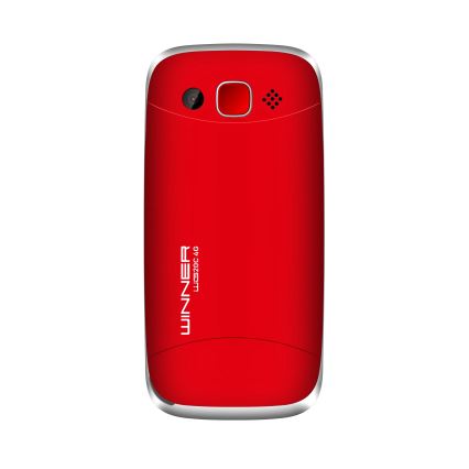 Winner Group - Mobilni telefon za seniore, 1600 mAh, crveni