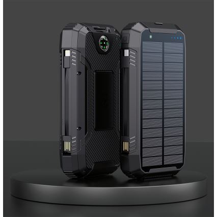 Winner Group - Power Bank sa bežičnim punjenjem i solarnim panelom 20000 mAh 20W PD