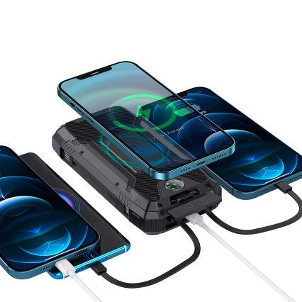 Winner Group - Power Bank sa bežičnim punjenjem i solarnim panelom 20000 mAh 20W PD