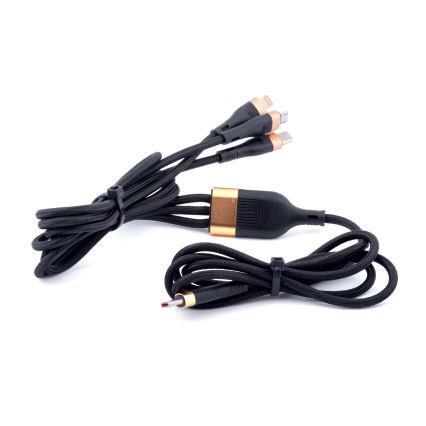 Winner Group - USB kabl 3u1 USB-C / Lightning, USB-C i Micro USB 100W 1,5m crna