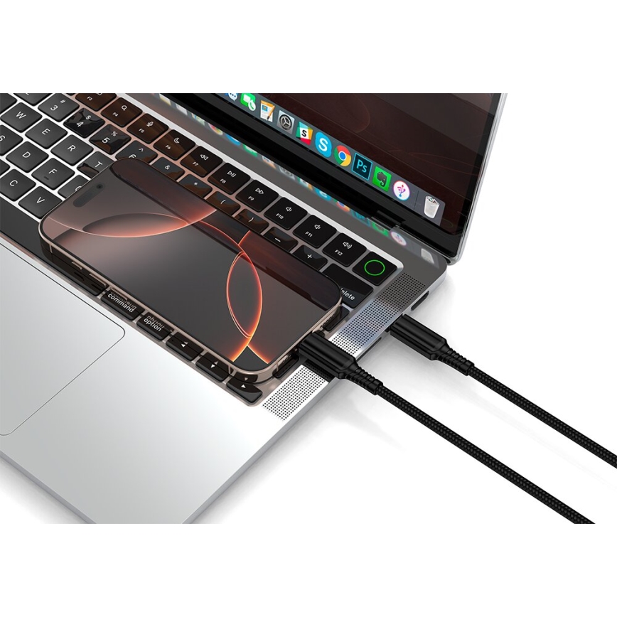 Winner Group - USB kabl USB-C / USB-C 240W 1m crna