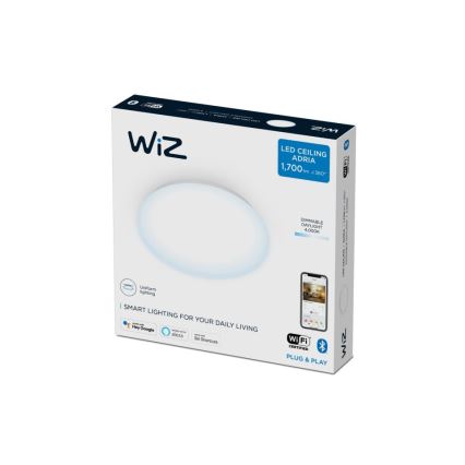 WiZ - LED prigušiva plafonska svetiljka SUPERSLIM LED/17W/230V 4000K Wi-Fi